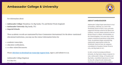 Desktop Screenshot of ambassador.edu